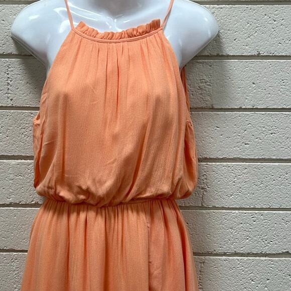Francesca Blue Rain Peach Fit and Flare Dress NWT size S - Picture 8 of 8